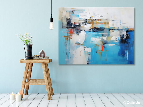 Hand Painted Acrylic Painting, Abstract Wall Painting for Living Room, Modern Contemporary Artwork, Original Acrylic Paintings for Dining Room-Art Painting Canvas
