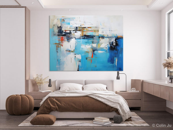 Hand Painted Acrylic Painting, Abstract Wall Painting for Living Room, Modern Contemporary Artwork, Original Acrylic Paintings for Dining Room-Art Painting Canvas