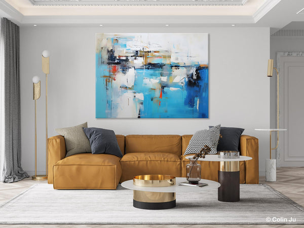 Hand Painted Acrylic Painting, Abstract Wall Painting for Living Room, Modern Contemporary Artwork, Original Acrylic Paintings for Dining Room-Art Painting Canvas