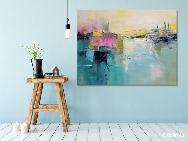 Acrylic Paintings Behind Sofa, Abstract Paintings for Bedroom, Contemporary Canvas Wall Art, Original Hand Painted Canvas Art, Buy Paintings Online-Art Painting Canvas