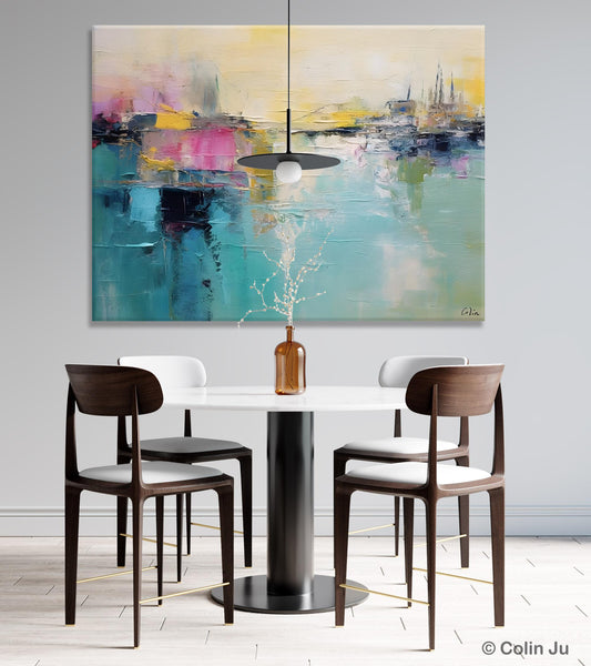 Acrylic Paintings Behind Sofa, Abstract Paintings for Bedroom, Contemporary Canvas Wall Art, Original Hand Painted Canvas Art, Buy Paintings Online-Art Painting Canvas