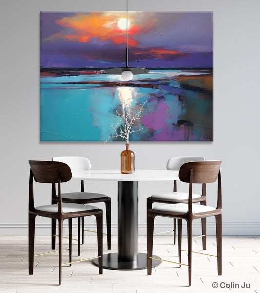 Original Landscape Abstract Painting, Simple Wall Art Ideas, Living Room Abstract Paintings, Large Landscape Canvas Paintings, Buy Art Online-Art Painting Canvas