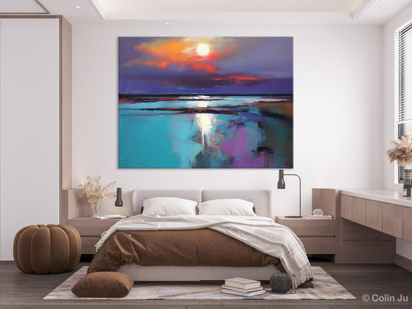 Original Landscape Abstract Painting, Simple Wall Art Ideas, Living Room Abstract Paintings, Large Landscape Canvas Paintings, Buy Art Online-Art Painting Canvas