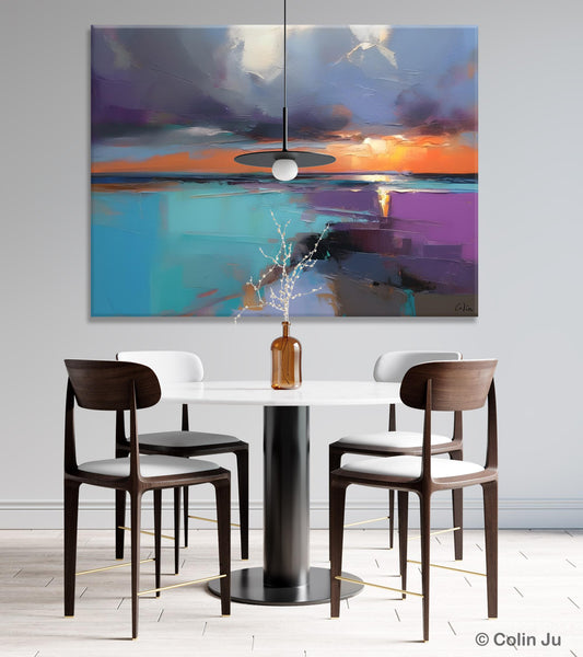 Living Room Abstract Paintings, Original Landscape Abstract Painting, Simple Wall Art Ideas, Extra Large Landscape Canvas Paintings, Buy Art Online-Art Painting Canvas