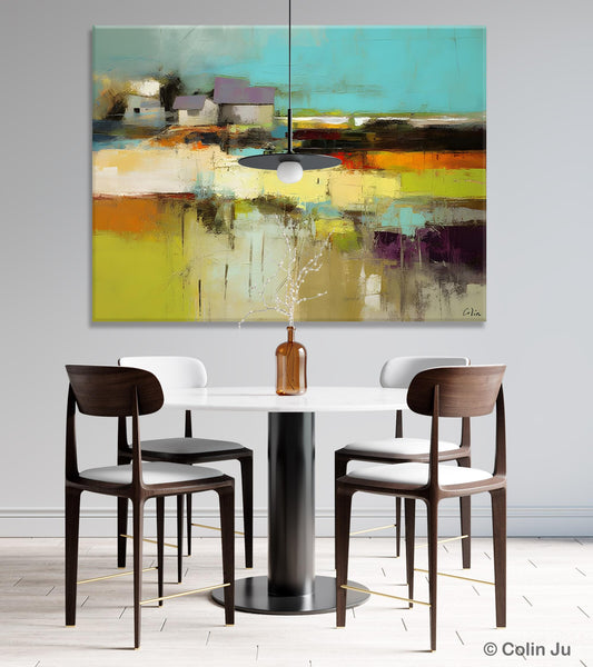 Simple Abstract Art, Landscape Canvas Painting, Bedroom Wall Art Paintings, Acrylic Painting on Canvas, Large Original Canvas Painting-Art Painting Canvas