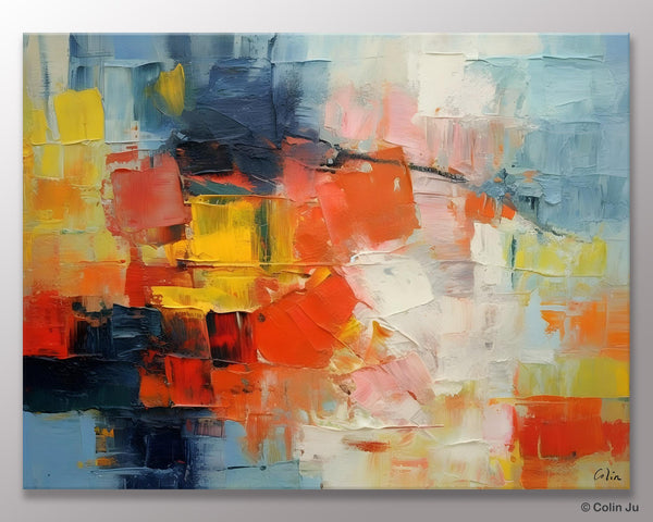 Simple Abstract Painting for Dining Room, Modern Paintings for Living Room, Original Contemporary Modern Art Paintings, Bedroom Wall Art Ideas-Art Painting Canvas