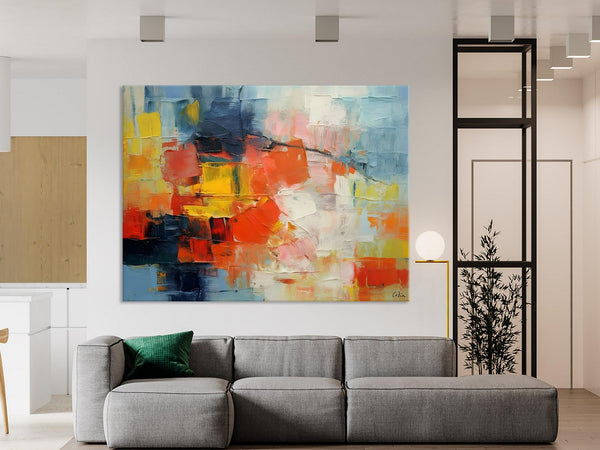 Simple Abstract Painting for Dining Room, Modern Paintings for Living Room, Original Contemporary Modern Art Paintings, Bedroom Wall Art Ideas-Art Painting Canvas