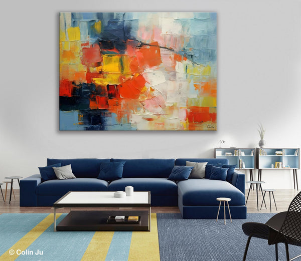 Simple Abstract Painting for Dining Room, Modern Paintings for Living Room, Original Contemporary Modern Art Paintings, Bedroom Wall Art Ideas-Art Painting Canvas