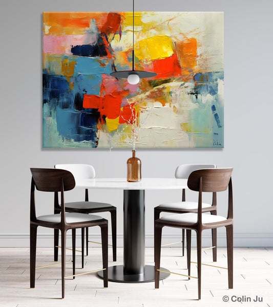 Abstract Acrylic Paintings for Living Room, Original Modern Contemporary Artwork, Buy Paintings Online, Oversized Canvas Artwork-Art Painting Canvas