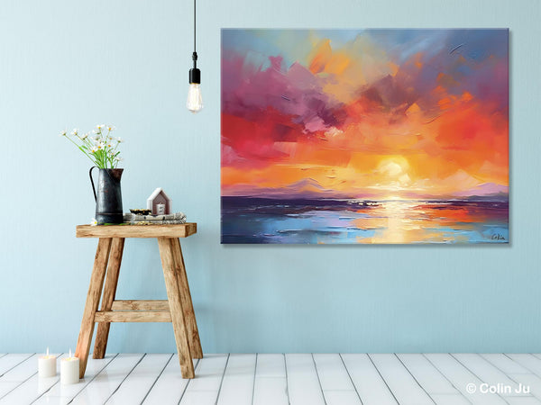 Original Abstract Wall Art, Landscape Acrylic Art, Large Abstract Painting for Living Room, Landscape Canvas Art, Hand Painted Canvas Art