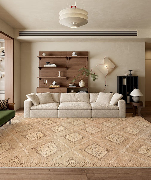 Modern Rugs under Dining Room Table, Geometric Modern Carpets for Office, Abstract Modern Rugs for Living Room, Contemporary Modern Rugs Next to Bed-Art Painting Canvas