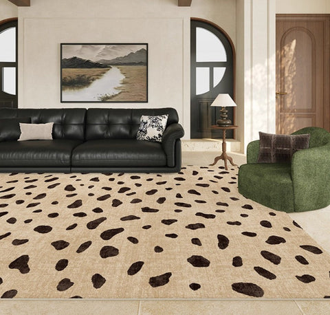 Modern Rugs under Dining Room Table, Contemporary Abstract Rugs Next to Bed, Geometric Modern Carpets for Office, Large Modern Rugs for Living Room-Art Painting Canvas
