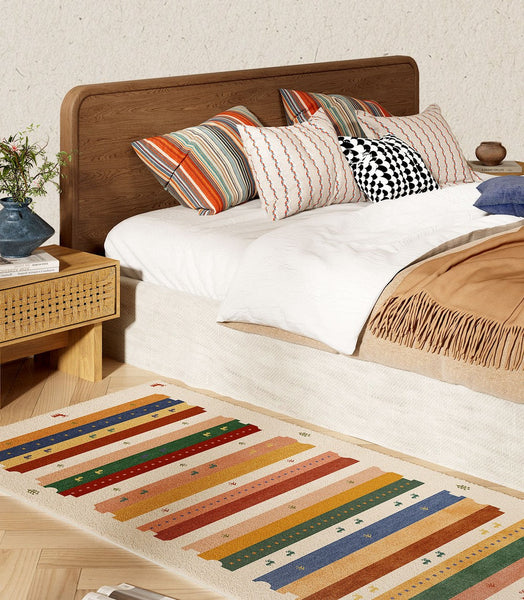 Modern Runner Rugs Next to Bed, Contemporary Runner Rugs for Children's Room, Runner Rugs for Hallway, Bathroom Runner Rugs, Kitchen Runner Rugs-Art Painting Canvas