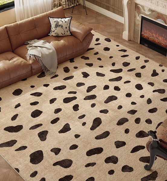 Modern Rugs under Dining Room Table, Contemporary Abstract Rugs Next to Bed, Geometric Modern Carpets for Office, Large Modern Rugs for Living Room-Art Painting Canvas