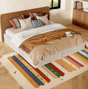 Modern Runner Rugs Next to Bed, Contemporary Runner Rugs for Children's Room, Runner Rugs for Hallway, Bathroom Runner Rugs, Kitchen Runner Rugs-Art Painting Canvas