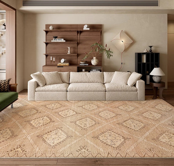 Modern Rugs under Dining Room Table, Geometric Modern Carpets for Office, Abstract Modern Rugs for Living Room, Contemporary Modern Rugs Next to Bed-Art Painting Canvas