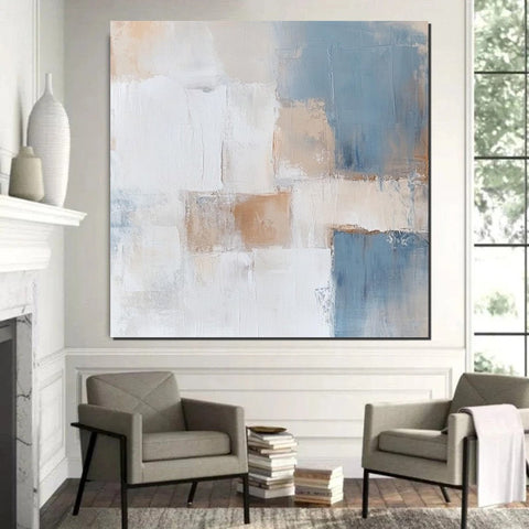 Large Modern Canvas Painting, Wall Art for Bedroom, Contemporary Modern Artwork, Hand Painted Wall Art Painting-Art Painting Canvas
