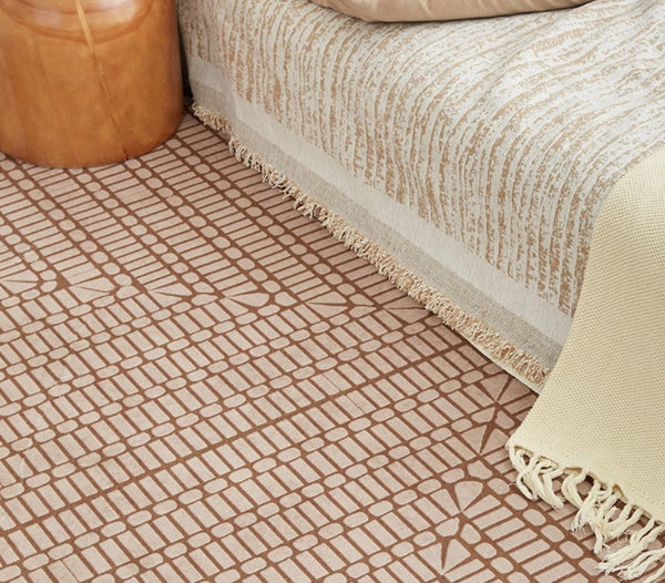 Mid Century Geometric Carpets, Modern Rugs under Dining Room Table, Contemporary Modern Rugs Next to Bed, Abstract Modern Rugs for Living Room-Art Painting Canvas