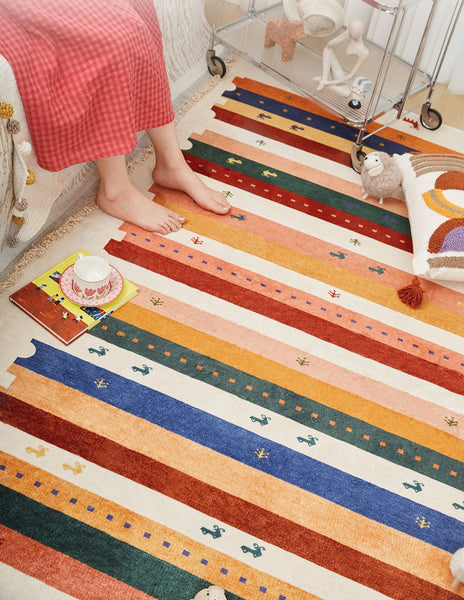 Modern Runner Rugs Next to Bed, Contemporary Runner Rugs for Children's Room, Runner Rugs for Hallway, Bathroom Runner Rugs, Kitchen Runner Rugs-Art Painting Canvas