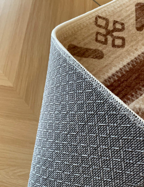 Mid Century Modern Rugs Next to Bed, Contemporary Rugs for Bedroom, Abstract Modern Carpets for Living Room, Modern Rugs for Dining Room-Art Painting Canvas