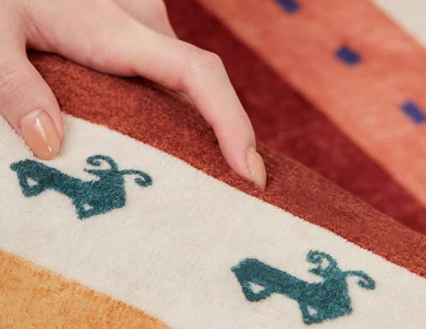 Modern Runner Rugs Next to Bed, Contemporary Runner Rugs for Children's Room, Runner Rugs for Hallway, Bathroom Runner Rugs, Kitchen Runner Rugs-Art Painting Canvas