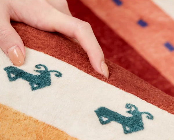 Modern Rugs for Children's Room, Geometric Modern Rug Ideas for Living Room, Circular Modern Rugs for Bathroom, Abstract Contemporary Round Rugs for Dining Room-Art Painting Canvas