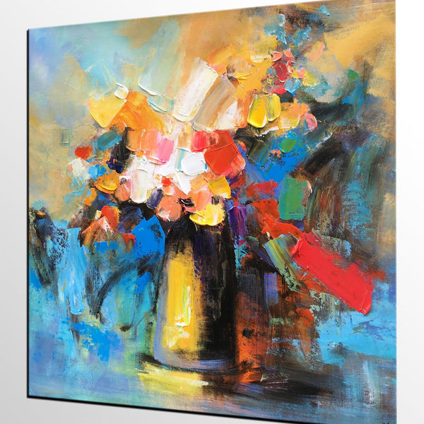 Flower Acrylic Painting, Abstract Acrylic Painting, Flower Painting for Sale, Custom Acrylic Painting on Canvas, Abstract Art on Canvas