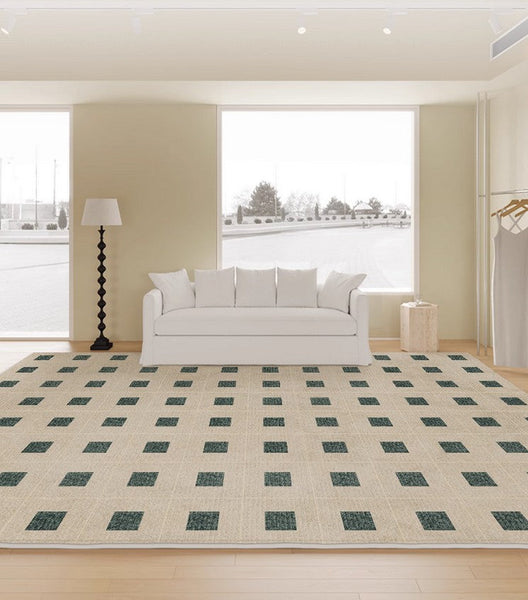 Modern Rugs for Living Room, Contemporary Soft Rugs under Sofa, Bedroom Modern Area Rugs, Large Abstract Rugs for Office-Art Painting Canvas