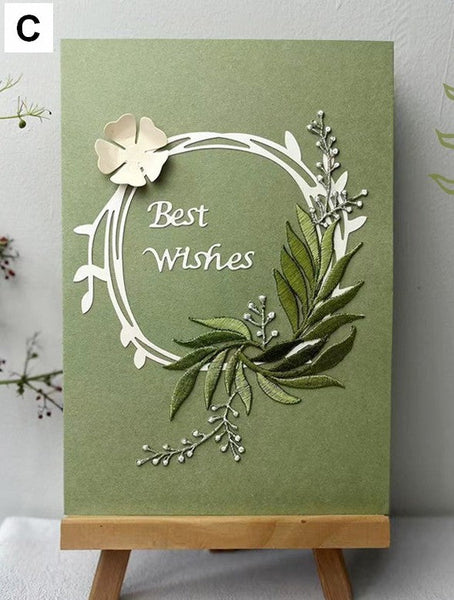 Best Wishes Embroidery Greeting Cards, Beautiful Greeting Cards to Friends, Creative Birthday Greeting Card, Original Handmade Embroidery Greeting Cards-Art Painting Canvas