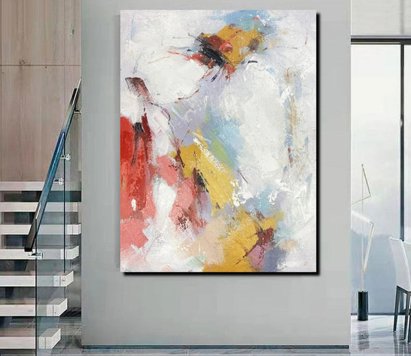Dining Room Wall Art Ideas, Abstract Modern Painting, Acrylic Canvas Paintings, Simple Wall Art Paintings, Contemporary Painting-Art Painting Canvas