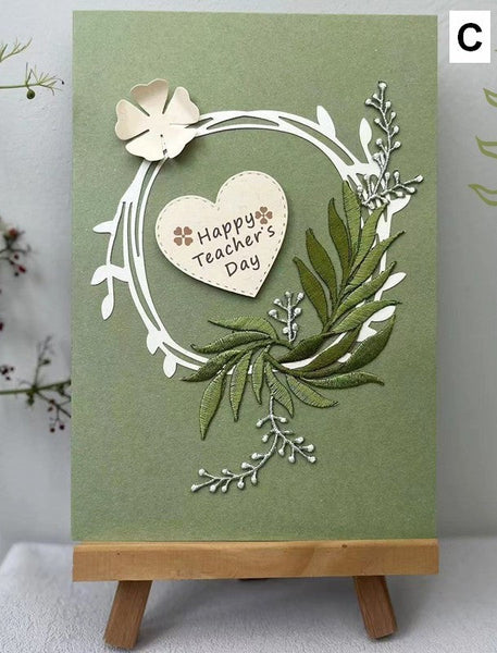 Creative Teacher's Day Greeting Card, Beautiful Greeting Cards, Embroidery Greeting Cards, Original Handmade Embroidery Greeting Cards-Art Painting Canvas