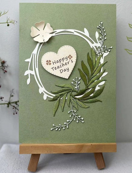 Creative Teacher's Day Greeting Card, Beautiful Greeting Cards, Embroidery Greeting Cards, Original Handmade Embroidery Greeting Cards-Art Painting Canvas