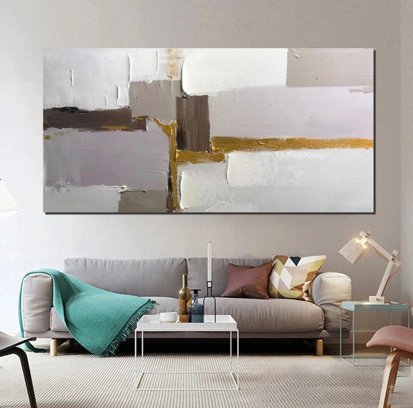Abstract Wall Art Paintings, Large Acrylic Paintings on Canvas, Hand Painted Wall Art Paintings, Modern Art Paintings for Dining Room, Contemporary Canvas Artwork-Art Painting Canvas