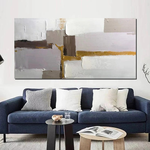 Abstract Wall Art Paintings, Large Acrylic Paintings on Canvas, Hand Painted Wall Art Paintings, Modern Art Paintings for Dining Room, Contemporary Canvas Artwork-Art Painting Canvas