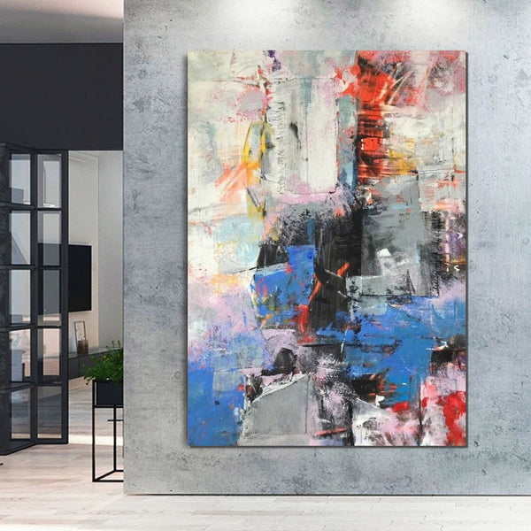 Modern Paintings Behind Sofa, Acrylic Paintings on Canvas, Large Painting for Living Room, Contemporary Canvas Wall Art, Buy Paintings Online-Art Painting Canvas