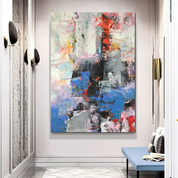 Modern Paintings Behind Sofa, Acrylic Paintings on Canvas, Large Painting for Living Room, Contemporary Canvas Wall Art, Buy Paintings Online-Art Painting Canvas