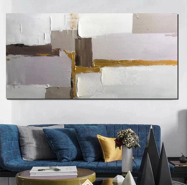 Abstract Wall Art Paintings, Large Acrylic Paintings on Canvas, Hand Painted Wall Art Paintings, Modern Art Paintings for Dining Room, Contemporary Canvas Artwork-Art Painting Canvas