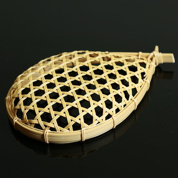 Small Bamboo Basket for Food, Cute Picnic Food Basket, Natural Hand-woven Bamboo Basket, Natural Fruit Basket Kitchen Storage Baskets-Art Painting Canvas