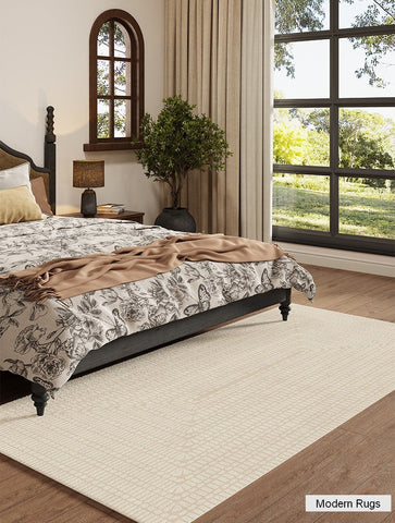 Bedroom Modern Floor Rugs, Modern Area Rug for Living Room, Large Area Rugs for Office, Mid Century Contemporary Rugs under Sofa
