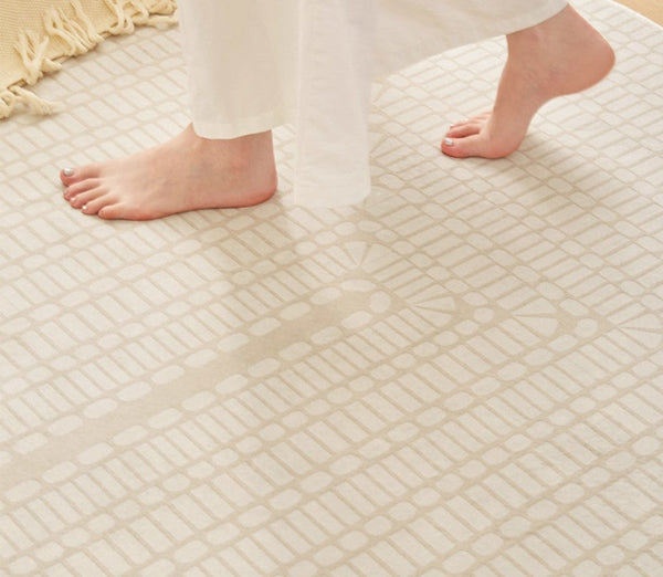 Bedroom Modern Floor Rugs, Modern Area Rug for Living Room, Large Area Rugs for Office, Mid Century Contemporary Rugs under Sofa-Art Painting Canvas