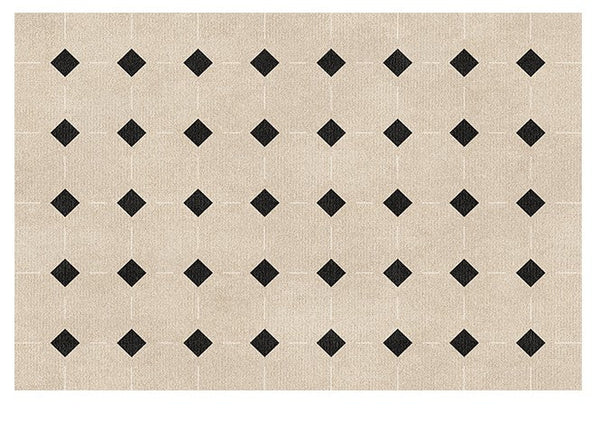 Bedroom Modern Rugs, Large Modern Rugs for Living Room, Dining Room Geometric Soft Rugs, Contemporary Modern Rugs for Office-Art Painting Canvas