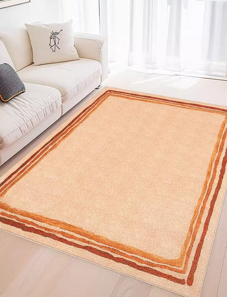 Contemporary Modern Rugs for Living Room, Geometric Modern Rugs under Dining Room Table, Modern Carpets under Coffee Table, Abstract Soft Rugs for Bedroom-Art Painting Canvas