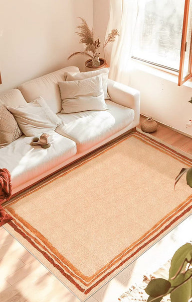 Contemporary Modern Rugs for Living Room, Geometric Modern Rugs under Dining Room Table, Modern Carpets under Coffee Table, Abstract Soft Rugs for Bedroom-Art Painting Canvas