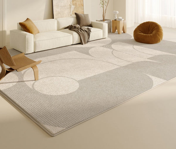 Abstract Contemporary Rugs for Bedroom, Dining Room Floor Rugs, Grey Modern Rugs under Sofa, Large Modern Rugs in Living Room, Modern Rugs for Office