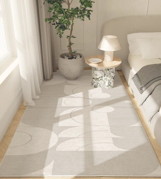 Abstract Contemporary Rugs for Bedroom, Dining Room Floor Rugs, Grey Modern Rugs under Sofa, Large Modern Rugs in Living Room, Modern Rugs for Office-Art Painting Canvas