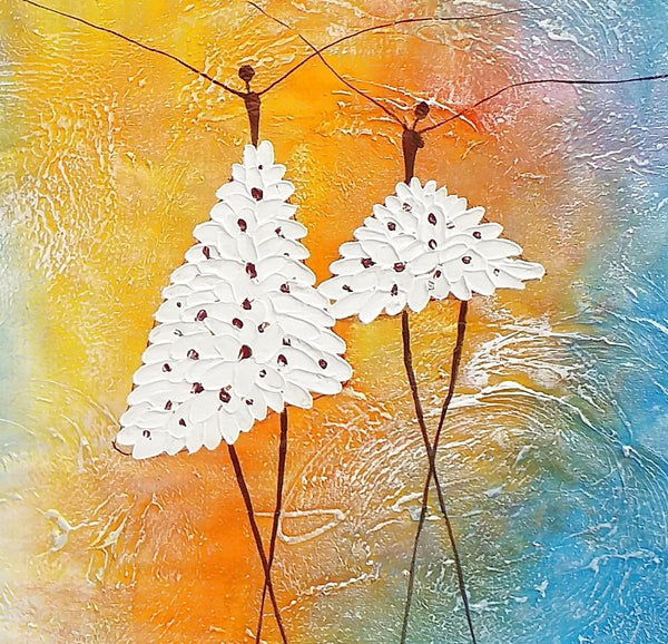 Modern Painting, Abstract Canvas Painting, Acrylic Canvas Painting, Ballet Dancer Painting, Wall Art Painting, Bedroom Canvas Paintings-Art Painting Canvas
