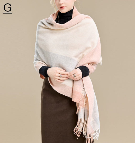 Christmas Holiday Gift, Evening Wrap, Large Wool Scarf, Winter Shawl, Elegant Shawl, Warm Cape, Cold Weather Scarf, Fashion Scarf, Oversized Scarf, Winter Shawl-Art Painting Canvas