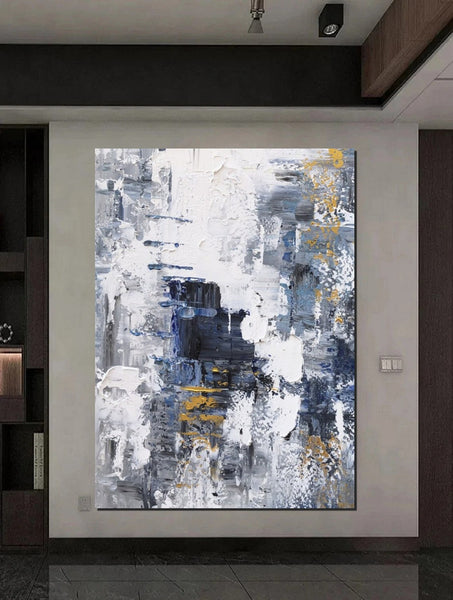 Living Room Abstract Wall Art Ideas, Large Acrylic Canvas Paintings, Large Wall Art Ideas, Impasto Painting, Simple Modern Abstract Painting-Art Painting Canvas