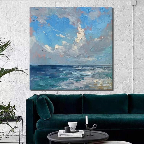 Abstract Landscape Canvas Painting for Living Room, Modern Wall Art Painting, Contemporary Abstract Artwork, Heavy Texture Paintings for Interior Design-Art Painting Canvas