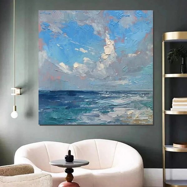 Abstract Landscape Canvas Painting for Living Room, Modern Wall Art Painting, Contemporary Abstract Artwork, Heavy Texture Paintings for Interior Design-Art Painting Canvas